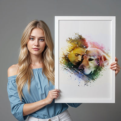 Water Color custom pet portrait